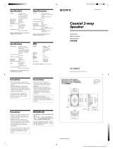 Sony XS-W4621 User manual