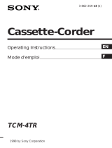 Sony TCM-4TR User manual