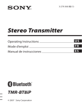 Sony TMR-BT8IP Operating instructions