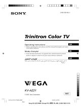 Sony Trinitron KV-AZ21 User manual