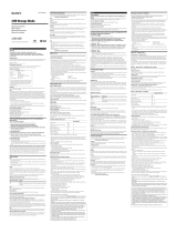 Sony USM128B User manual