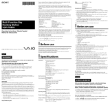 Sony VGP-PRBX1 User manual