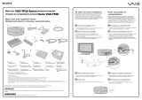 Sony VGX-TP20E Quick start guide