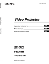 Sony VPL-VW100 User manual