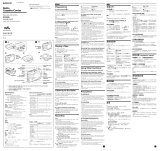Sony WM-SR10 User manual