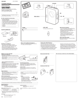Sony WM-EX162 User manual