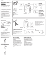 Sony WM-FX161 User manual