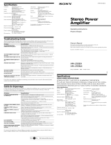 Sony XM-255EX User manual