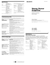 Sony XM-440EX User manual