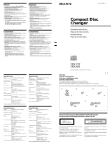 Sony CDX-601 User manual