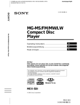 Sony Xplod MEX-5DI User manual