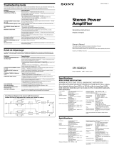 Sony XM-604EQX User manual