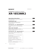 Sony XR-1853MK2 User manual