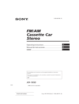 Sony XR-1950 User manual