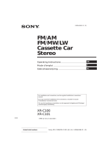 Sony XR-C100 User manual