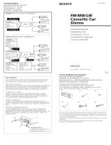 Sony XR-C223 User manual