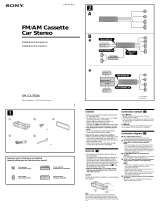 Sony XR-CA350X Owner's manual