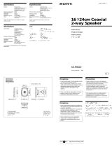 Sony XS-F6920 User manual