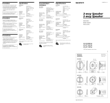 Sony XS-GT1325A Operating instructions