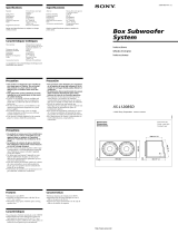 Sony XS-L120B5D User manual