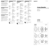 Sony XS-R1342 Owner's manual