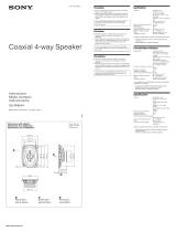 Sony XS-R4644 User guide