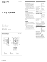 Sony XS-R4645 Owner's manual