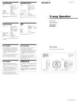 Sony XS-V1333 User manual