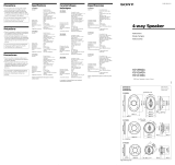 Sony XS-V1342A Operating instructions