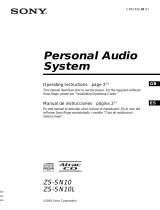 Sony zs sn 10 User manual
