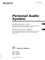 Sony ZS-YN7L User manual