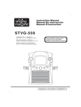 The Singing Machine STVG-559 User manual