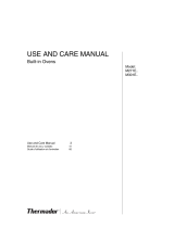 Thermador M301E User manual