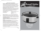 Toastmaster RHSC600 User manual