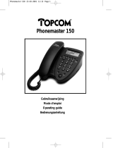 Topcom PHONEMASTER 150 User manual