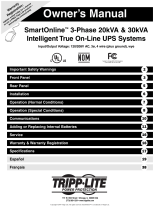 Tripp Lite 3-Phase 20kVA User manual