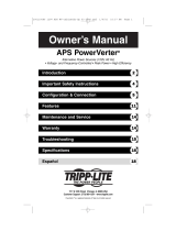 Tripp Lite PowerVerter APS 2012 Owner's manual