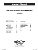 Tripp Lite APS Sine Wave Inverter User manual