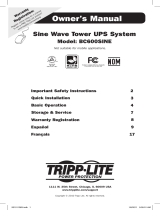Tripp Lite BC600SINE UPS System User manual