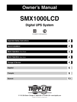 Tripp Lite SMX1000LCD User manual
