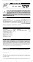 Tripp Lite PDU Power Strips User manual
