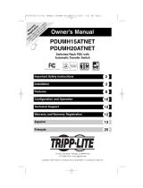 Tripp Lite PDUMH20ATNET User manual