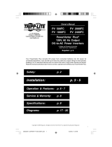 Tripp Lite PV 2000FC User manual