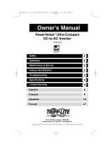 Tripp Lite PowerVerter PVINT375 User manual