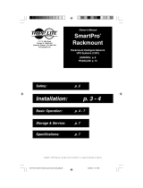 Tripp Lite SmartPro Rackmount User manual