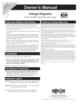 Tripp Lite VR1208R User manual
