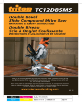 Triton Tools DOUBLE BEVEL SIDE COMPOUND MITRE SAW User manual