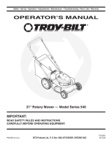 Troy-Bilt 540 Series User manual