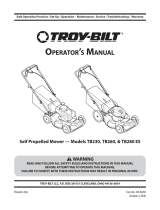 Troy-Bilt TB260 User manual