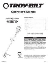 Troy-Bilt TB6044 XP User manual